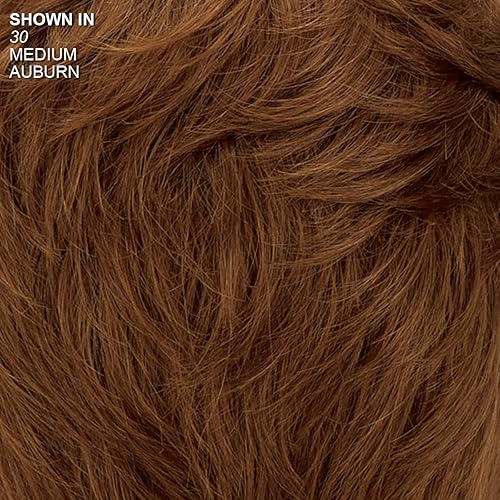 Miniatura 18 de Paula Young Heather VersaFiber - Peluca de longitud media con corona de monofilamento y silueta de tendencia/tonos multitonales de rubio, plateado,