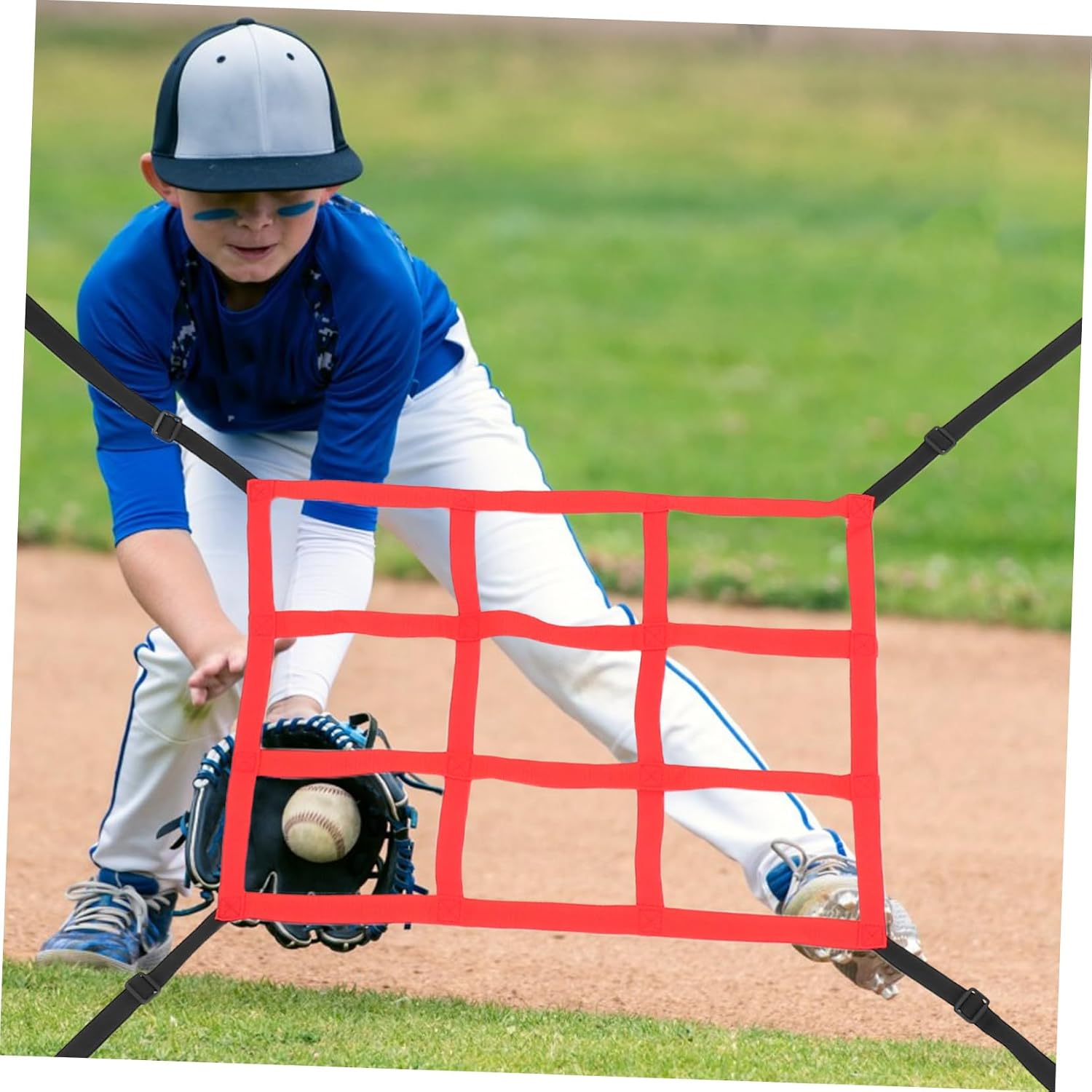 VICASKY 2pcs Adjustable Baseball Rebounder Net for Precision Hitting and Fielding Practice Versatile Softball Training Equipment