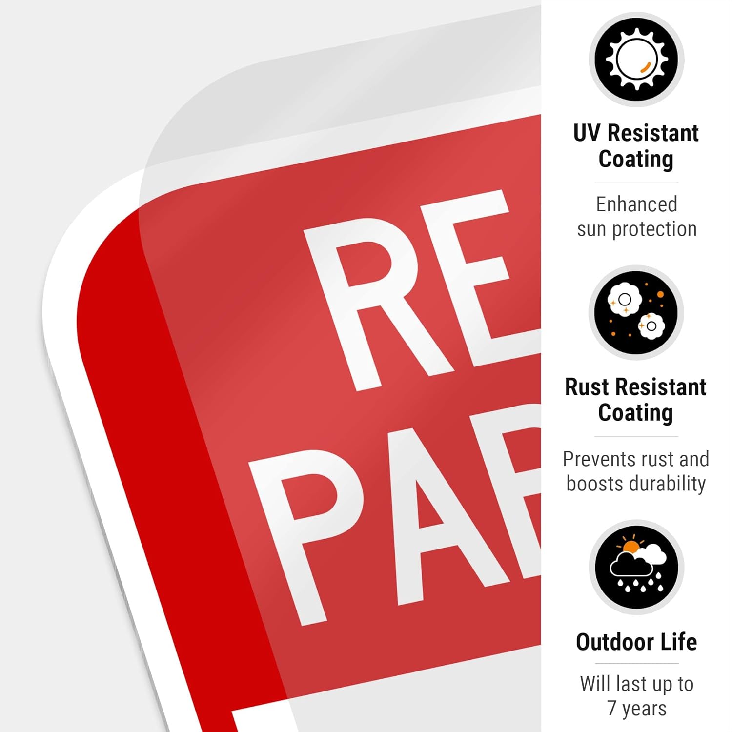 Reserved Parking for Fire Marshall Unauthorized Vehicles Towed Away Sign, 12x18 Inches, Rust Free .063 Aluminum, Fade Resistant, Made in USA