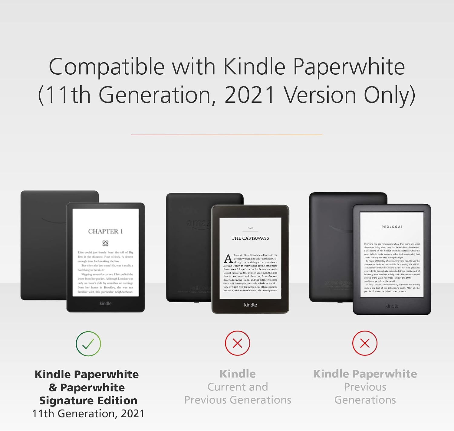 All-New, Made for Amazon Glass Screen Protector for Kindle Paperwhite (2021 Release)