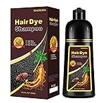 Onilyua Natural Light Brown Hair Dye Shampoo, Hair Dye Shampoo 3 in 1, Brown Hair Dye for Men Women Colors in Minutes, Easy to Use, Instant Hair Dye for All Hair Types 16.9 Fl Oz (Light brown)