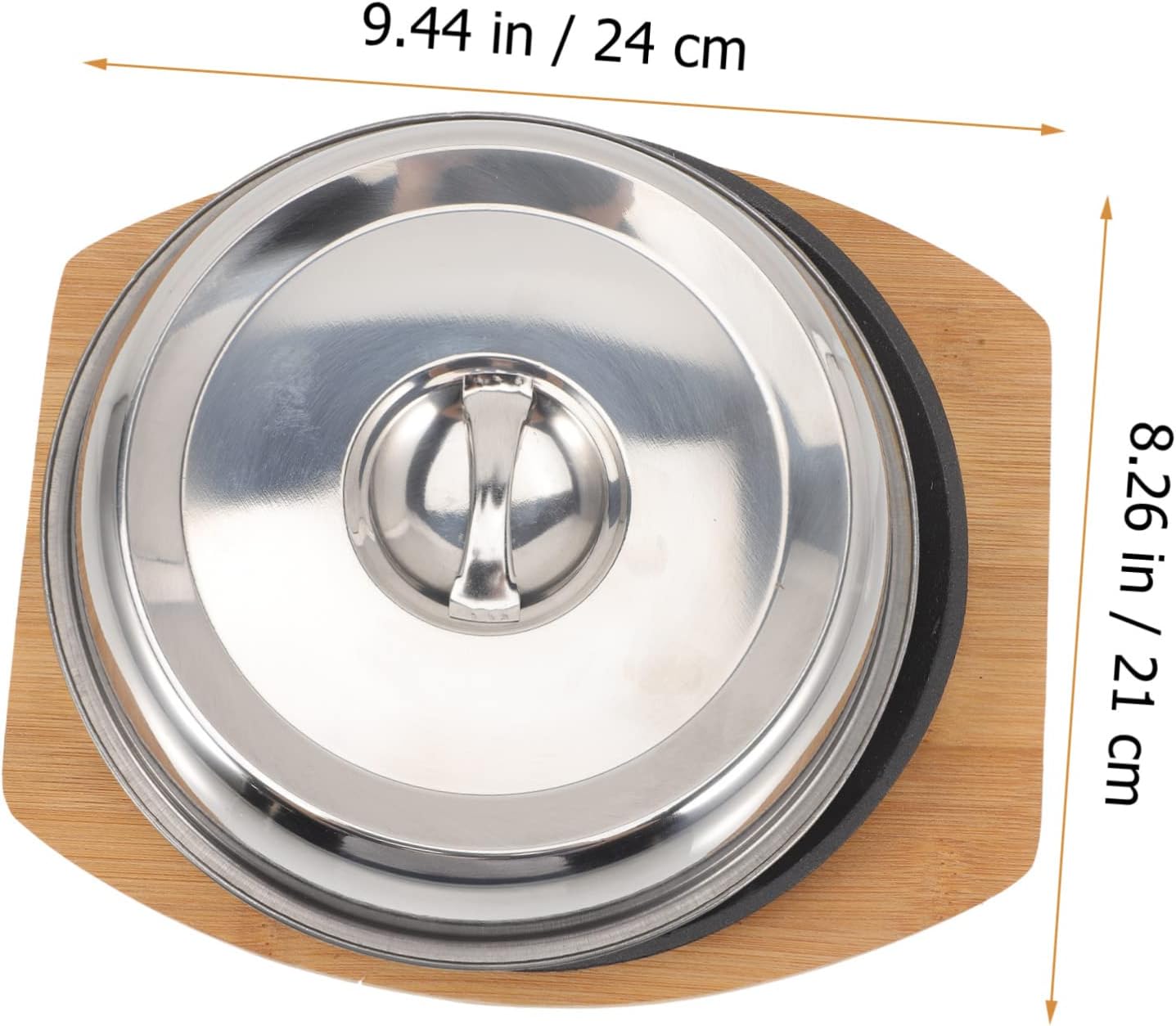 Mikinona Wear-resistant Grilling Pan Barbecue Cooking Pan Reusable Grill Cover Home Serving Tray