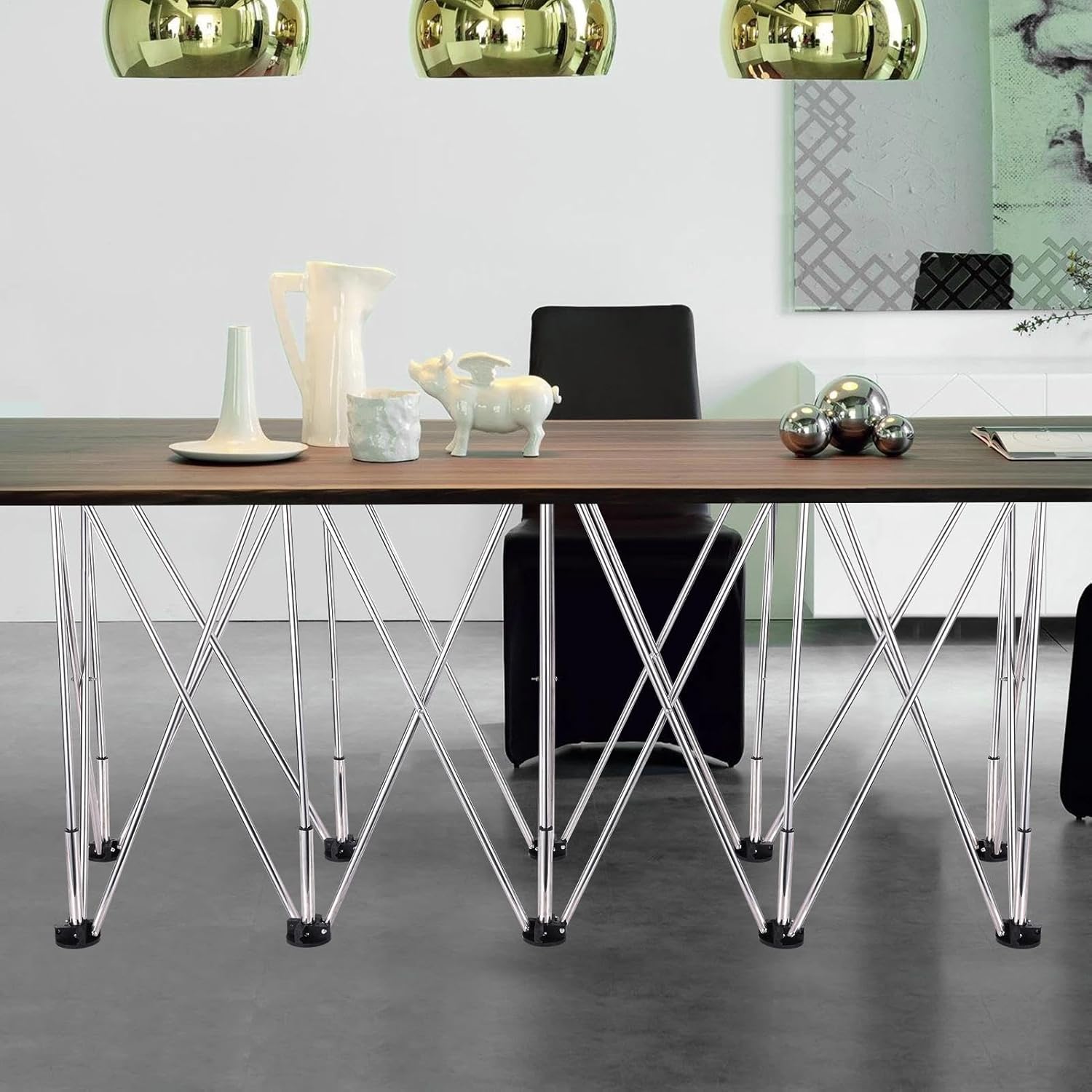 Foldable Work Table | Heavy Duty Construction Table 10 Legs | Worktable Holder, Portable Work Stand with Carry Bag for Woodworking