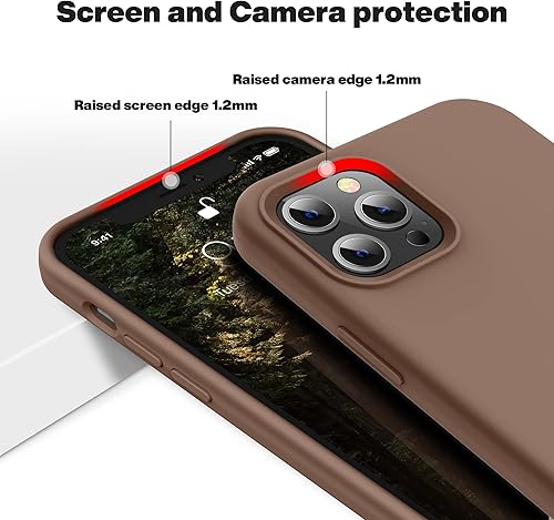 Miniatura 5 de OTOFLY Compatible con iPhone 12 Pro Max de 6.7 pulgadas (2020), serie sedosa y suave al tacto, funda protectora de goma de silicona líquida suave de