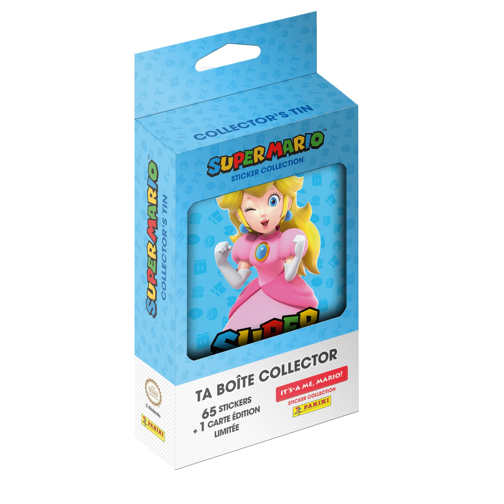 Panini Super Mario, It's A ME, Mario! Metal Box 13 Pockets + 1 Limited Edition Card (5 Random Colours), Bright Yellow - Image 2