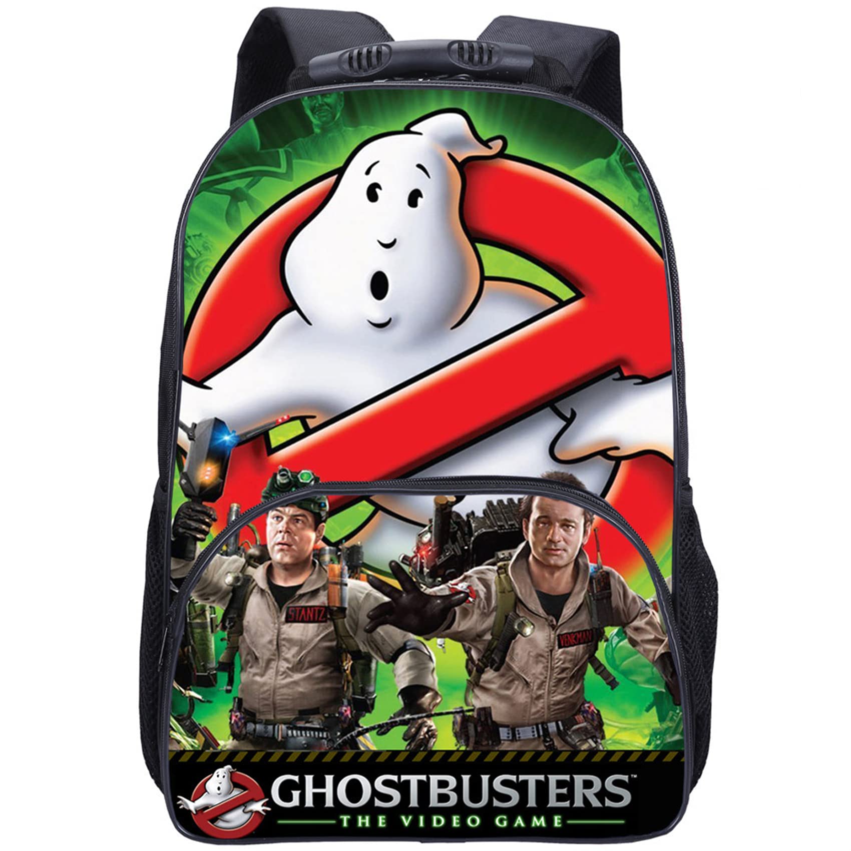 genericBoys Girls Ghostbusters Backpack with Front Pocket-Teens Back to School Bookbag Waterproof Travel Backpack