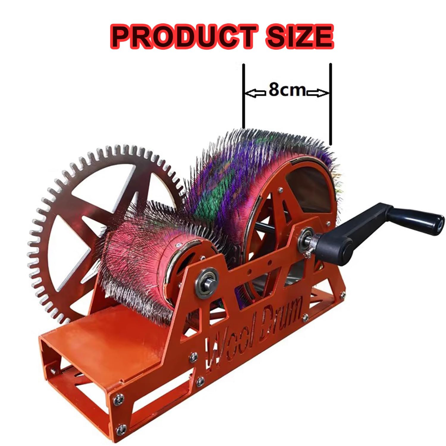 Cardatrice manuale per lana, professionale per miscelare fibre, progetti artigianali fai da te per hobbisti, artigiani e casa
