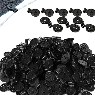 Festivalment Shade Cloth Heavy Duty Lock Grip, 50/100/150 Pcs Sunscreen Net Clips, Reusable Windproof Awning Fabric Heavy Duty Locking Clip, for Tarpaulin, Mesh, Canopy, Fence (50pcs)