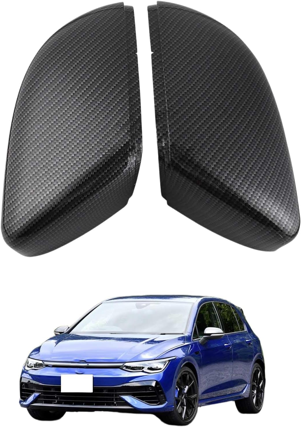 XJPGHA Wing Mirror Covers Caps for VW R20, Sturdy Durable Cover Housing Door Mirror Vehicle Accessory Rearview Side Covers