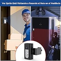 Vista 7 de KIMILAR Soporte Antirrobo para Timbre de Video Compatible con Timbre de Video Inalámbrico Ring/Blink, Accesorios de Soporte de Montaje Ajustable