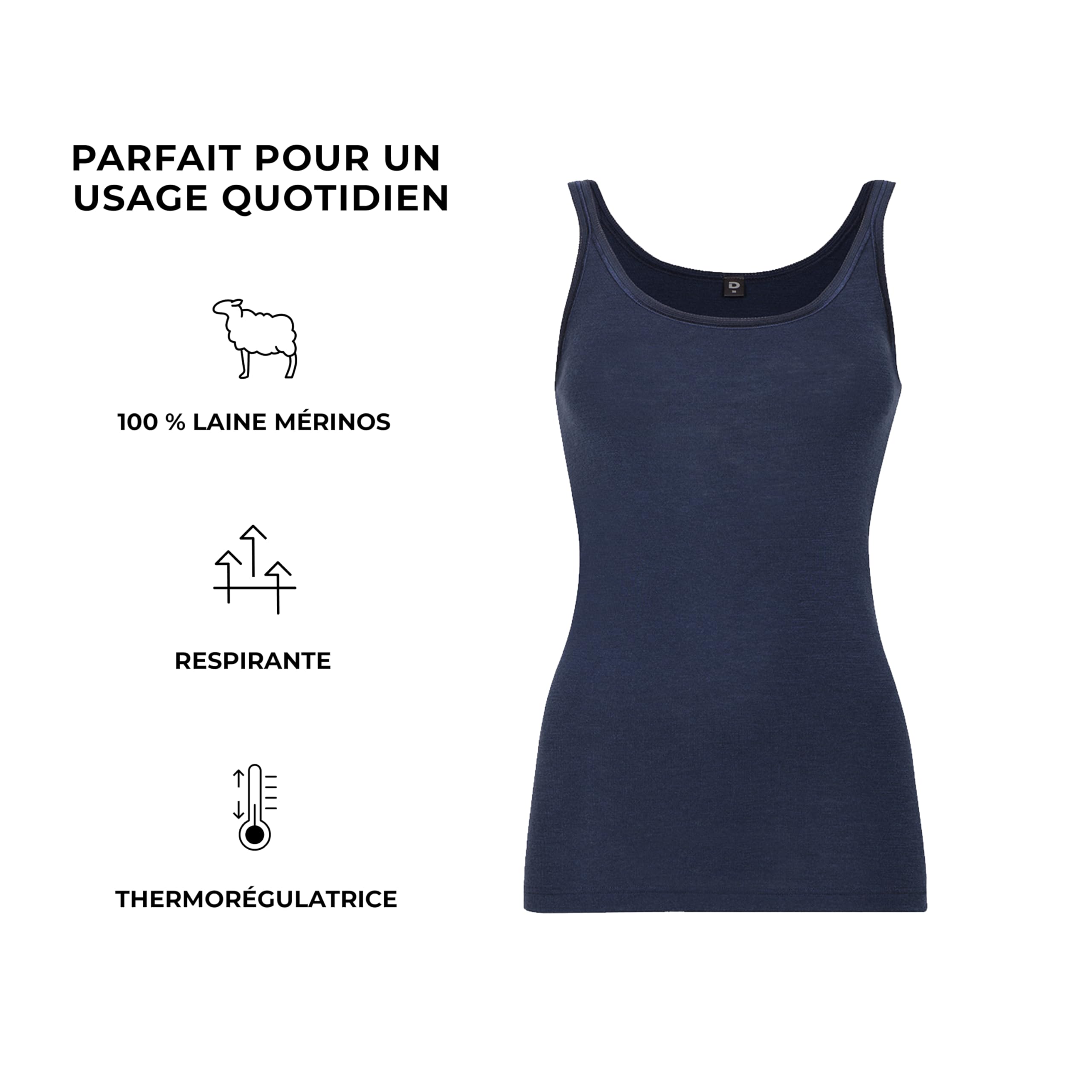 DILLING Caraco en Laine de mérinos pour Femme