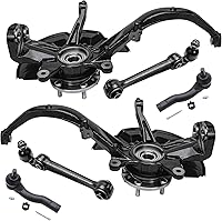Vista 173 de Detroit Axle - Kit de extremo delantero para Chrysler 300 Dodge Charge 2011-2018 Challenger, 2 brazos de control traseros inferiores, 2 barras