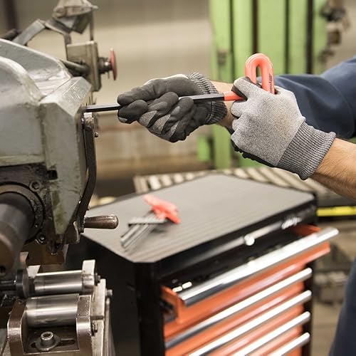 Miniatura 7 de Dynamic 8 piezas de mango en T de 9 pulgadas de largo, juego de llaves hexagonales métricas, 0.079 in - 0.394 in