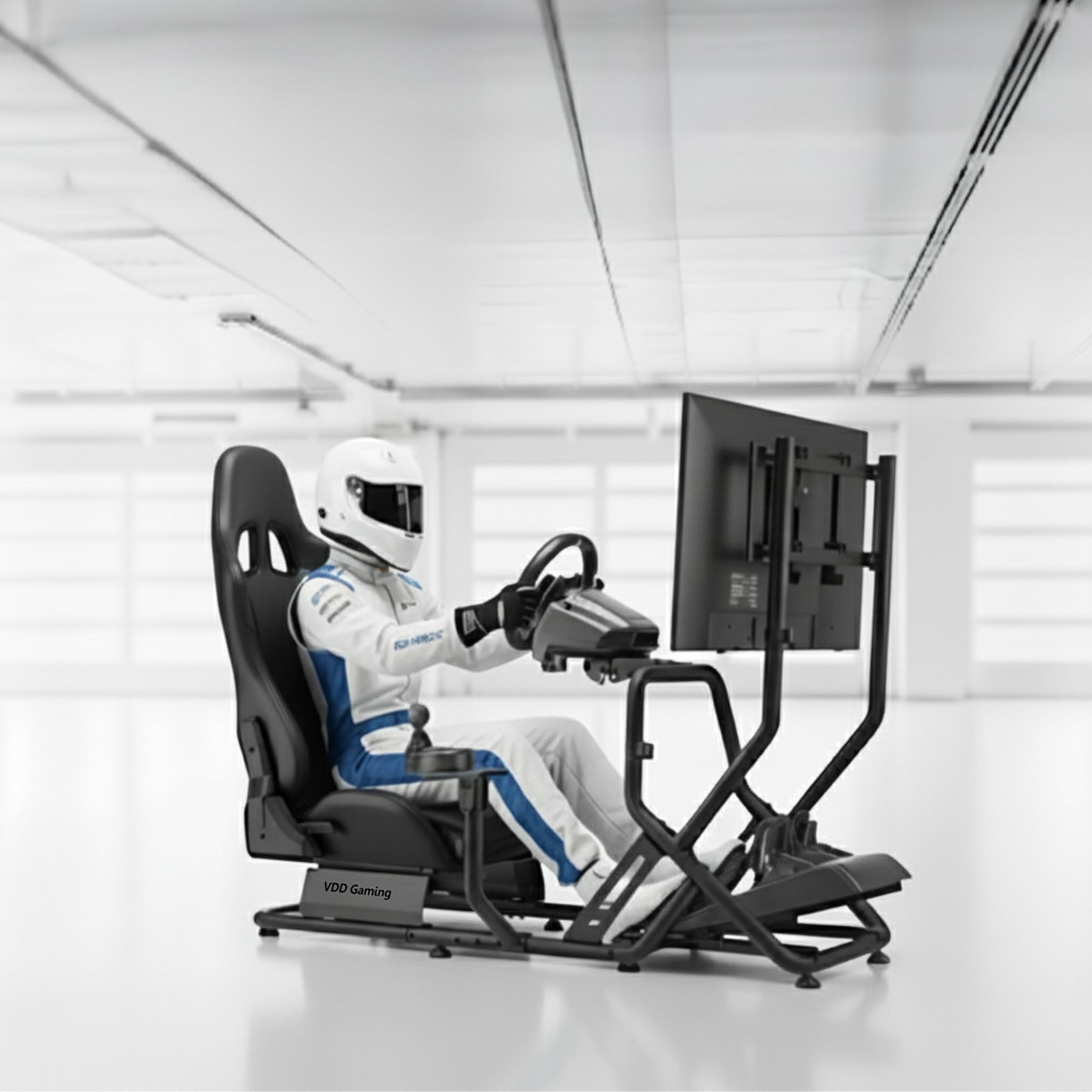VDD - Simulateur de cockpit avec siège baquet - entièrement réglable – siège baquet