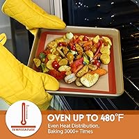 Vista 5 de STATINT - Tapete de silicona antiadherente para hornear, seguro para alimentos, paquete de 4