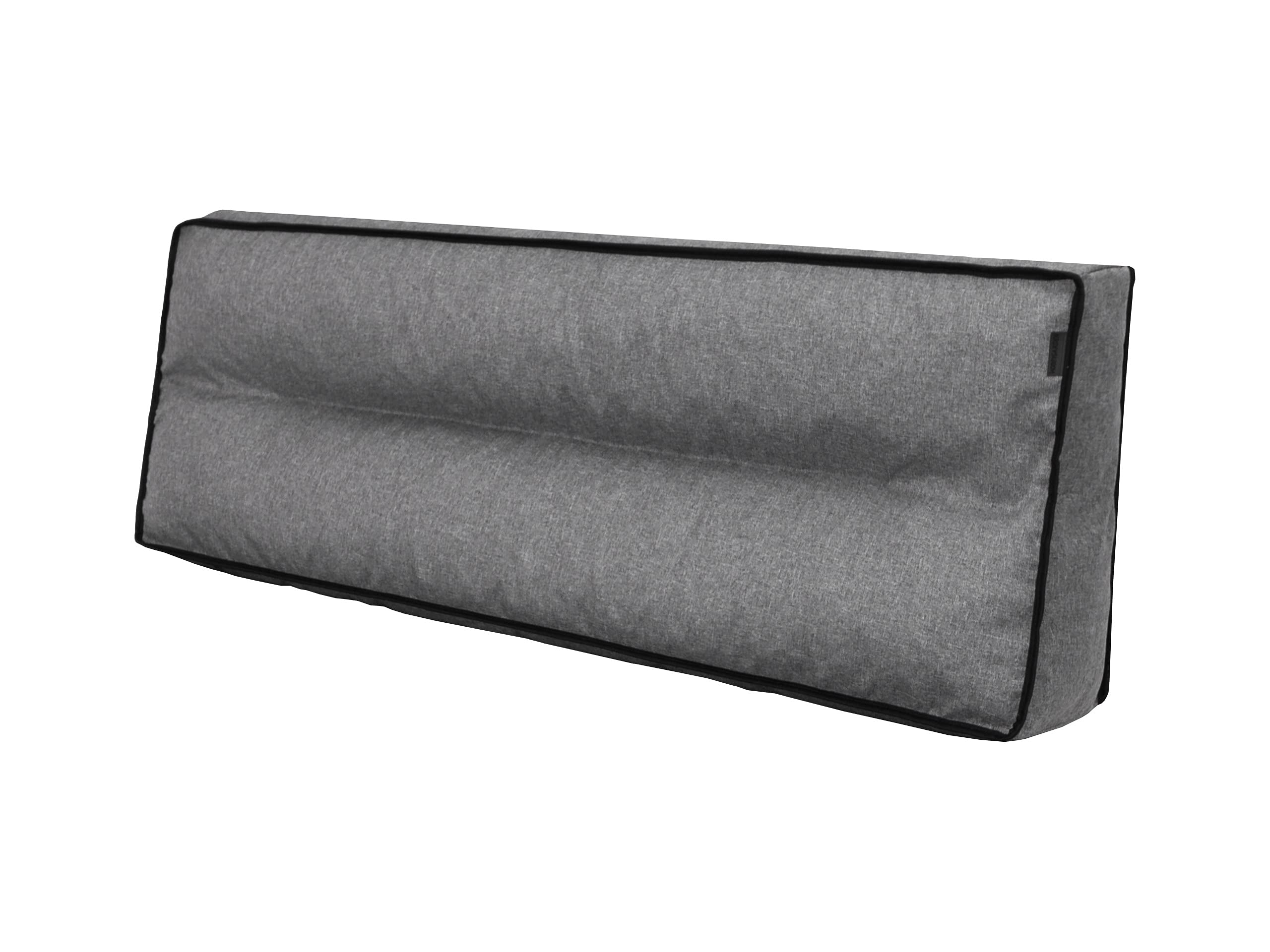 Cuscino lungo per pallet, cuscino da giardino, per attività all'aperto, per il tempo libero, cuscino decorativo, cuscino da combinare, cuscino da 120 x 40 cm, grafite