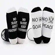 Men's Novelty Sport Socks,Soccer Gifts Crazy Fun Crew Socks for Men Dad Boyfriend - Cool Unique Gifts for Birthday, Anniversary Soft Cotton Pattern Casual Dress Socks 2 Pairs