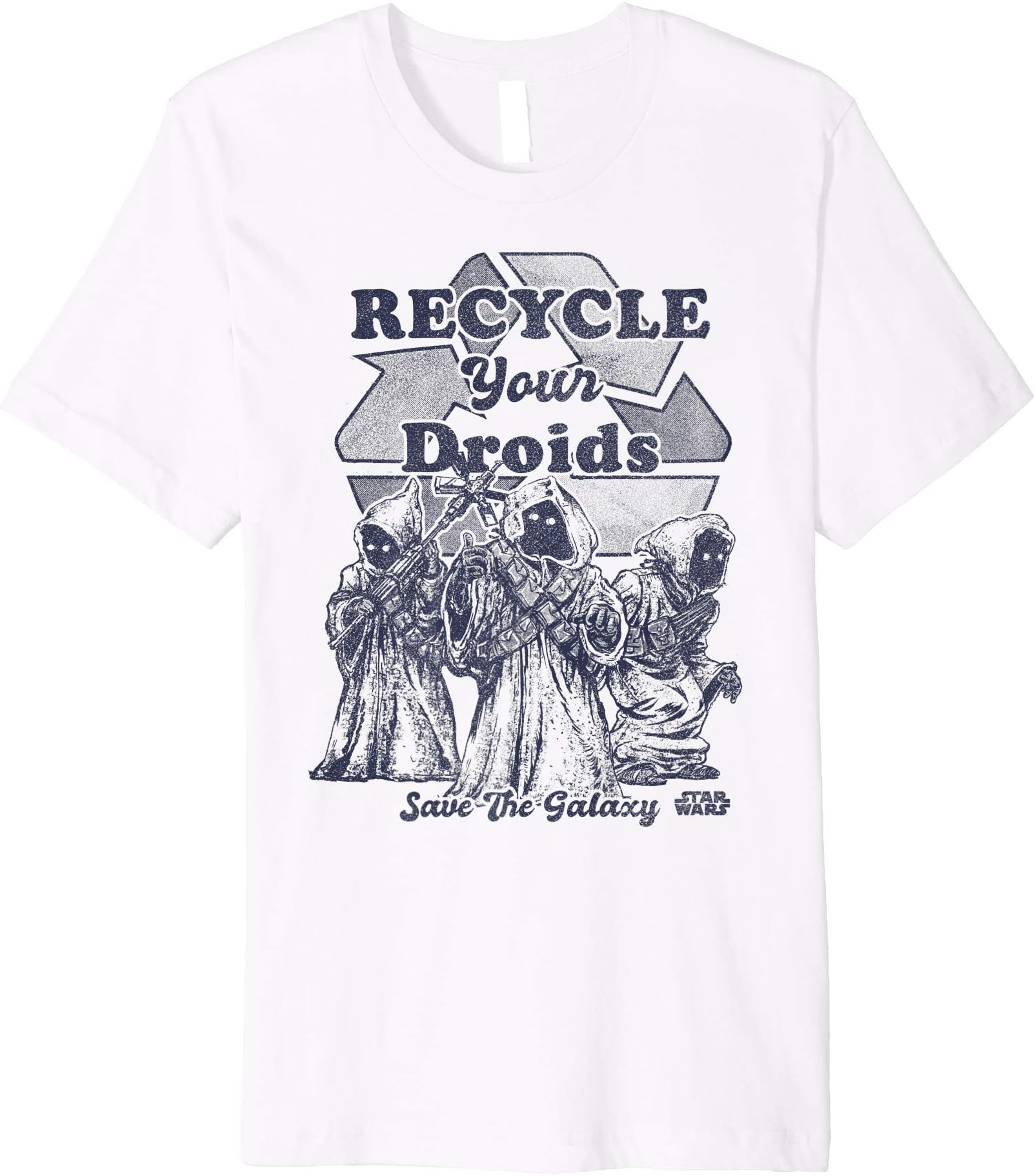 Star Wars Jawas Recycle Your Droids Save The Galaxy Portrait Premium T-Shirt