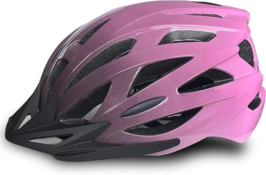 Road Bike Helmet Adult Men & Women, Adjustable Lightweight Design 22-24.5 Inches - Vented, Removable Visor & Reflective White, for Day and Night Commuting & Sports | CPSC Certified