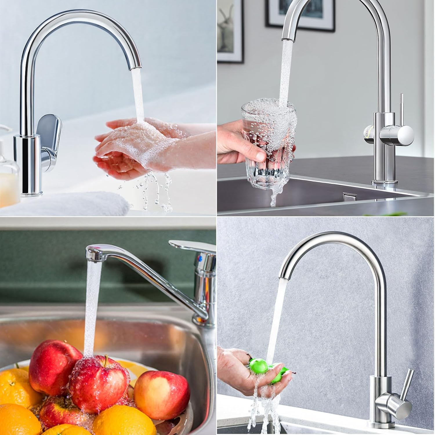 12 PCS Faucet Aerator Set, M16.5, M18.5, M21.5, M24, Kitchen & Bathroom Sink Aerator Replacement with Key Removal Wrench Tool