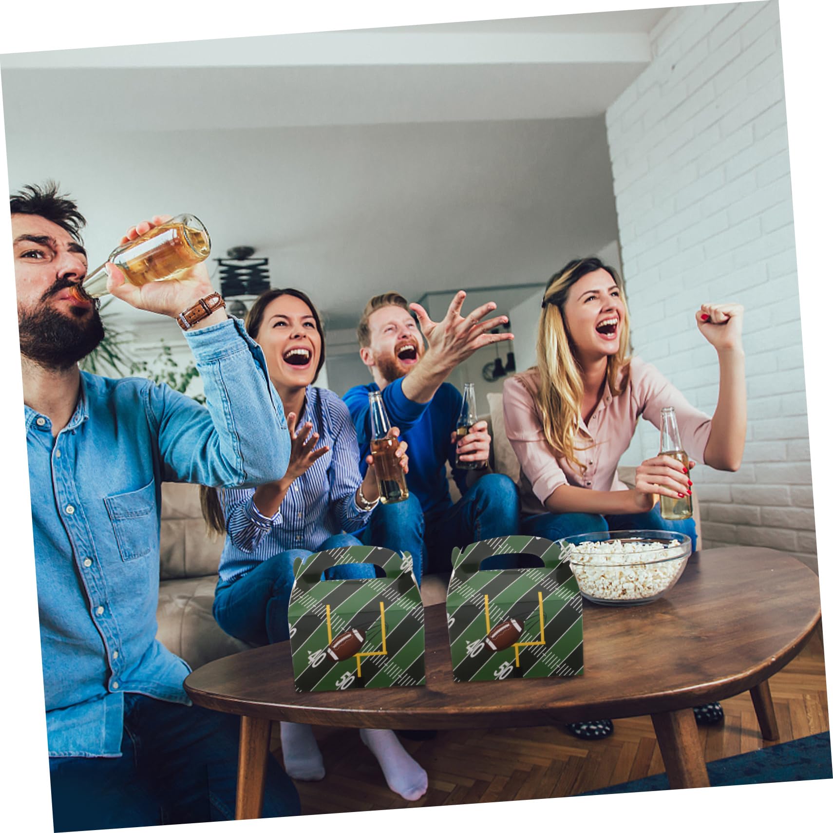 50 Pezzi Scatole Favore per Feste Calcio Contenitori per Dolci e Snack Tema Sportivo per Compleanni e Shower Design Unico Resistente