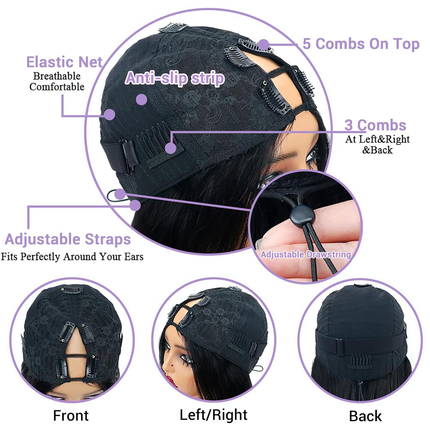 Body Wave V Part Wig Human Hair Glueless Clip In 100% Real Human Hair V-part Wigs No Glue No Sew In Upgrade U Part Wig For Beginners Friendly 200 Density 26 Inch