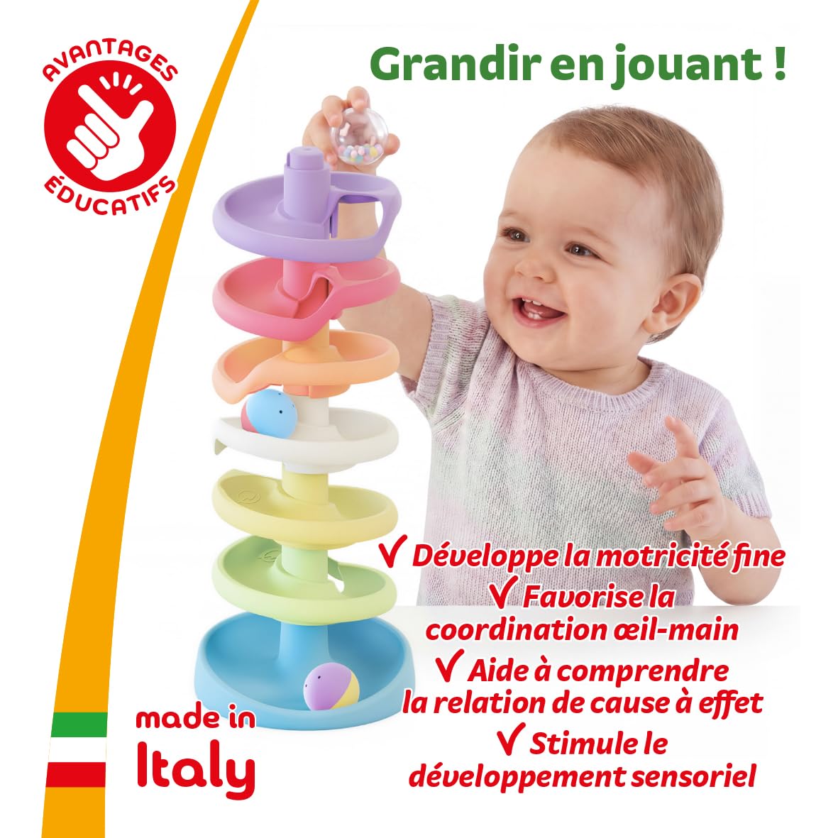 Quercetti-86500 Spiral Tower Evo