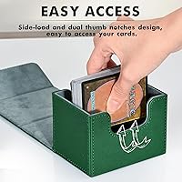 Vista 14 de ZLCA MTG YuGiOh - Caja de cartas para cartas intercambiables, MTG YuGiOh con capacidad para más de 100 tarjetas de una sola funda, caja