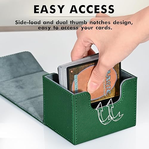 Miniatura 5 de ZLCA MTG Commander - Caja de cartas para cartas intercambiables, caja de cartas MTG Commander con capacidad para más de 120 tarjetas de una sola