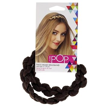 Hairdo Pop Thick Braid Headband - R6 30h Chocolate Copper, R6 30h Chocolate Copper