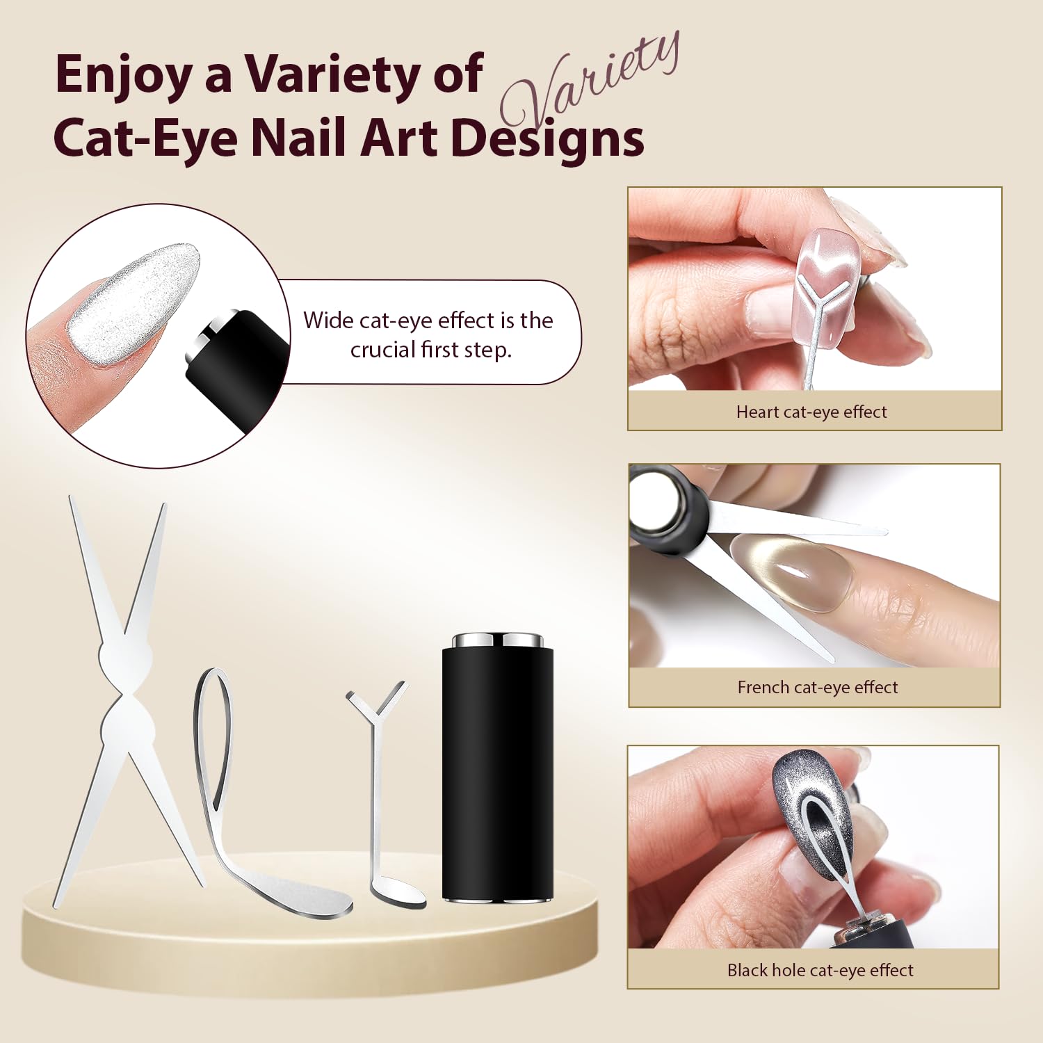 Cat Eye Nail Magnet Set - Create Stunning Designs -4