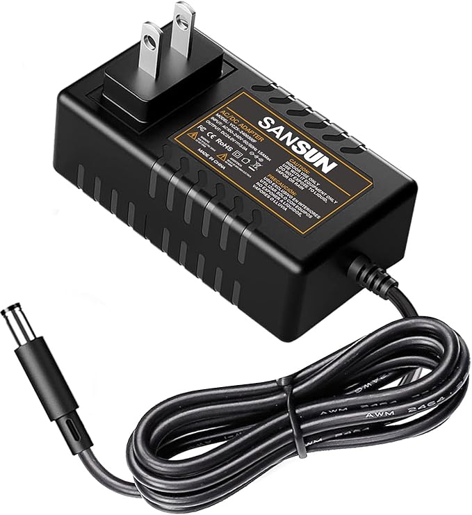 24V Power Supply, AC 120V to DC24V 5.5x2.1mm Jack Converter, 24 Volt LED Driver Adapter Transformer for Strip Lights, Surveillance Cameras, External HDD, Monitor, CCTV (3A)