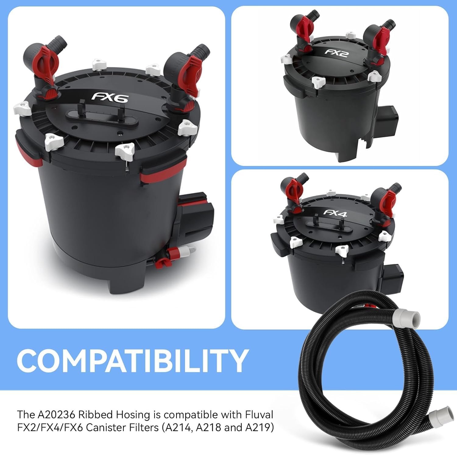 Amazon.com : A20236 Ribbed Hosing for Fluval Hose Replacement Fit