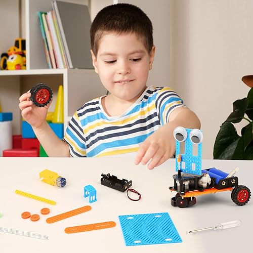 Miniatura 9 de Kits de Ciencia STEM para Niños de 8-12, Kit de Construcción de Robot Robótico de Automóvil, Juguetes STEM para Niños, Robots de Manualidades 8-10,