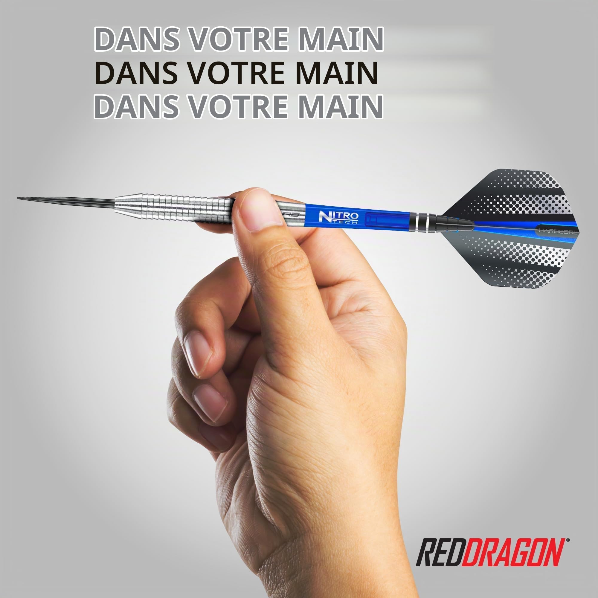 RED DRAGON Darts | Razor Edge Original 24g Pointe Acier | Set de Fléchettes en Tungstène | Set de Fléchettes Pointe Acier | Original, Black, Spectron, Extreme | Ailettes de Fléchette | 20g-33g