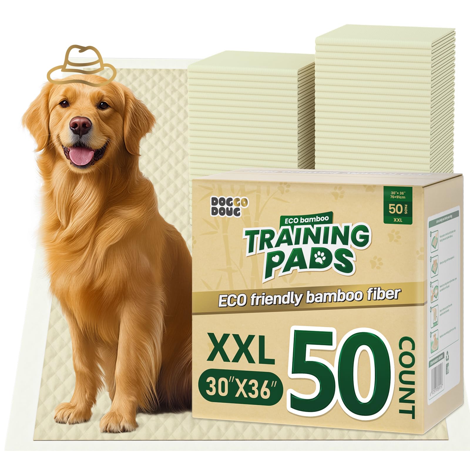 Puppy Pads 50 Count 30x36 Pee Pads for Dogs Deodorizing Leakproof Quick Drying Dog Pee Pads Super Absorbent