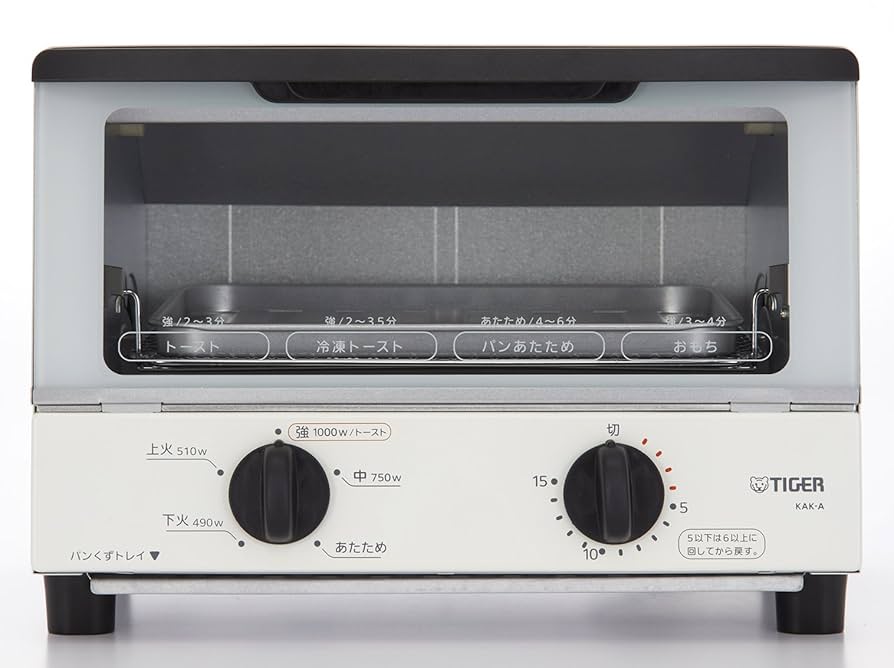TIGER KAK-A100 ホワイト トースター Amazon.co.jp: Tiger Yakitake KAK - A100 - W Oven Toaster