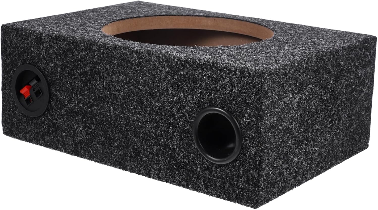 Sealed Subwoofer Box Carpeted Car Subwoofer Enclosure Wood Abs Material for Powerful Bass Upgrade DIY Car Audio System