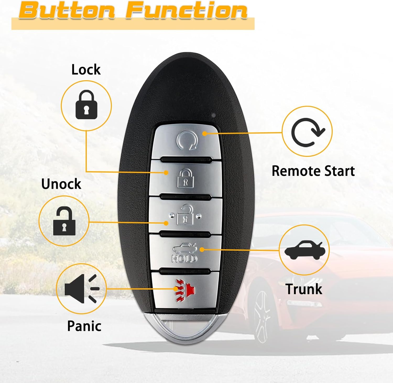 Key Fob Replacement Fits for Nissan Altima 2019 2020 2021 2022 2023 /Versa Sentra 2020-2023 Keyless Entry Remote Control KR5TXN4
