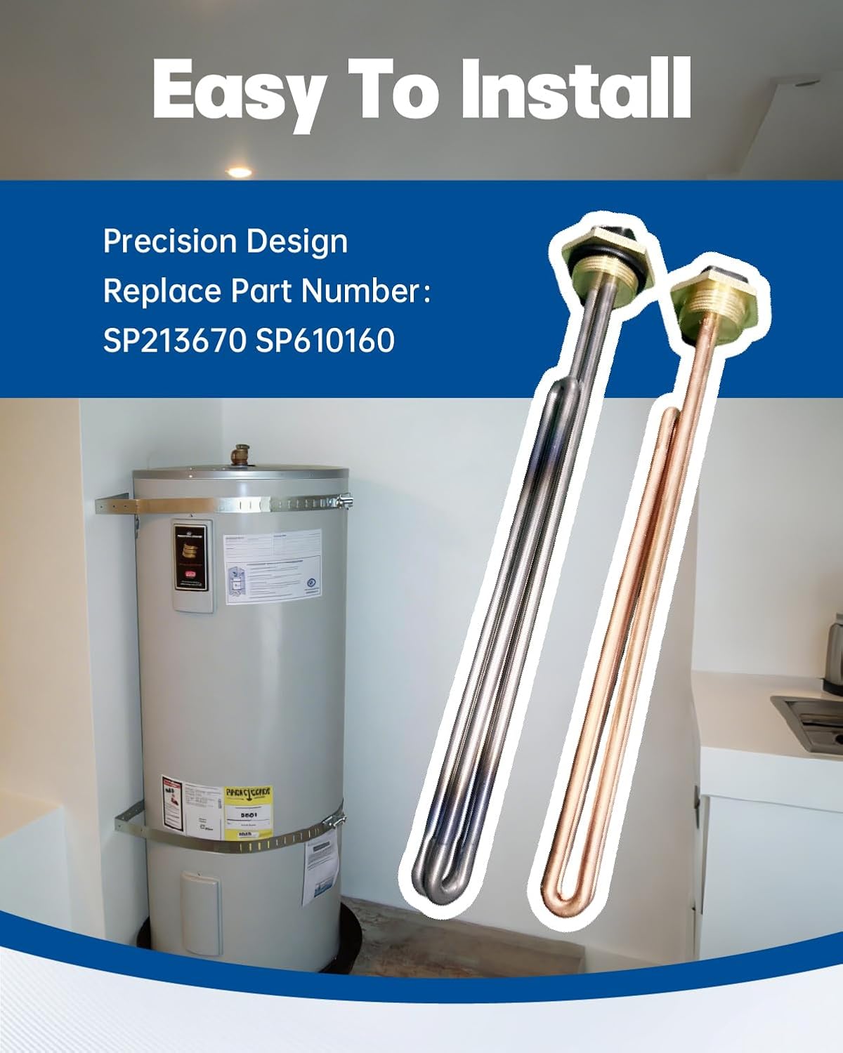 SP213670 Titanium and SP610160 Copper 4500W Water Heater Elements, for MSR50 MR75 MR85 MR105 CMR105245 40245 50245 50245CN S5245 MR30245C 30245US