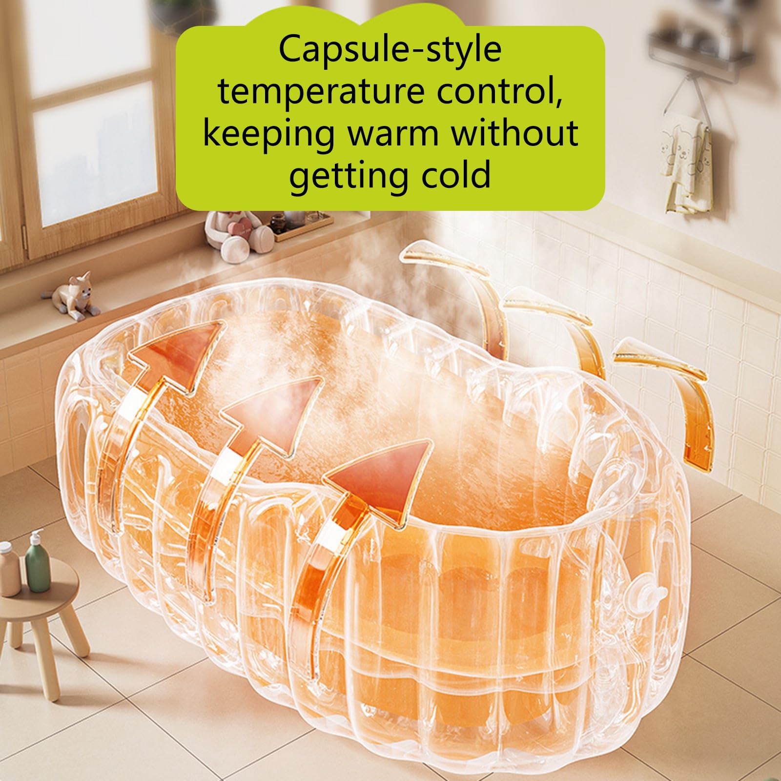 Verstellbare Babybadewanne, PVC, leichte Struktur, sichere Luftkammer, Wand, Babybaden für bequemes Baden, weiches, hautfreundliches Bad