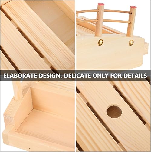 Miniatura 3 de Bandeja para servir sushi Platos de puente de gran capacidad para eventos de restaurante