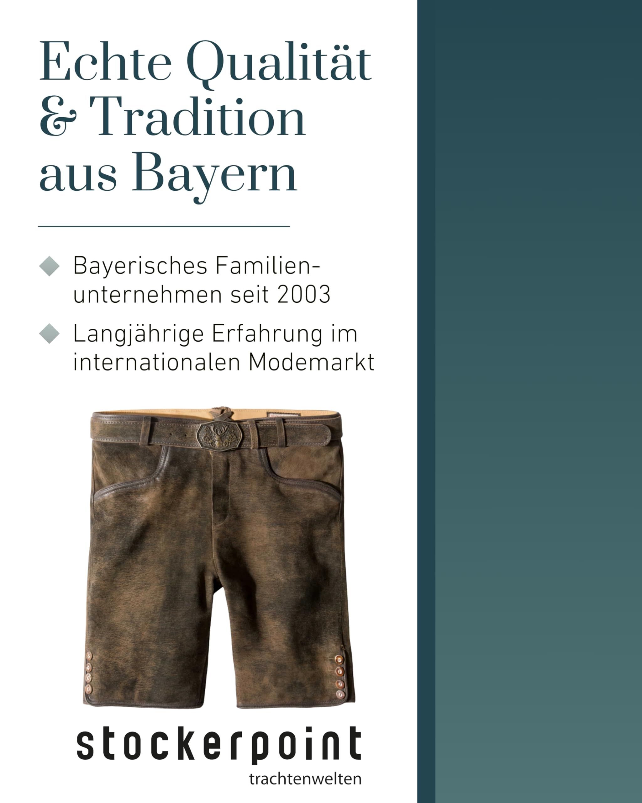 Stockerpoint Herren Trachtenlederhose Fred