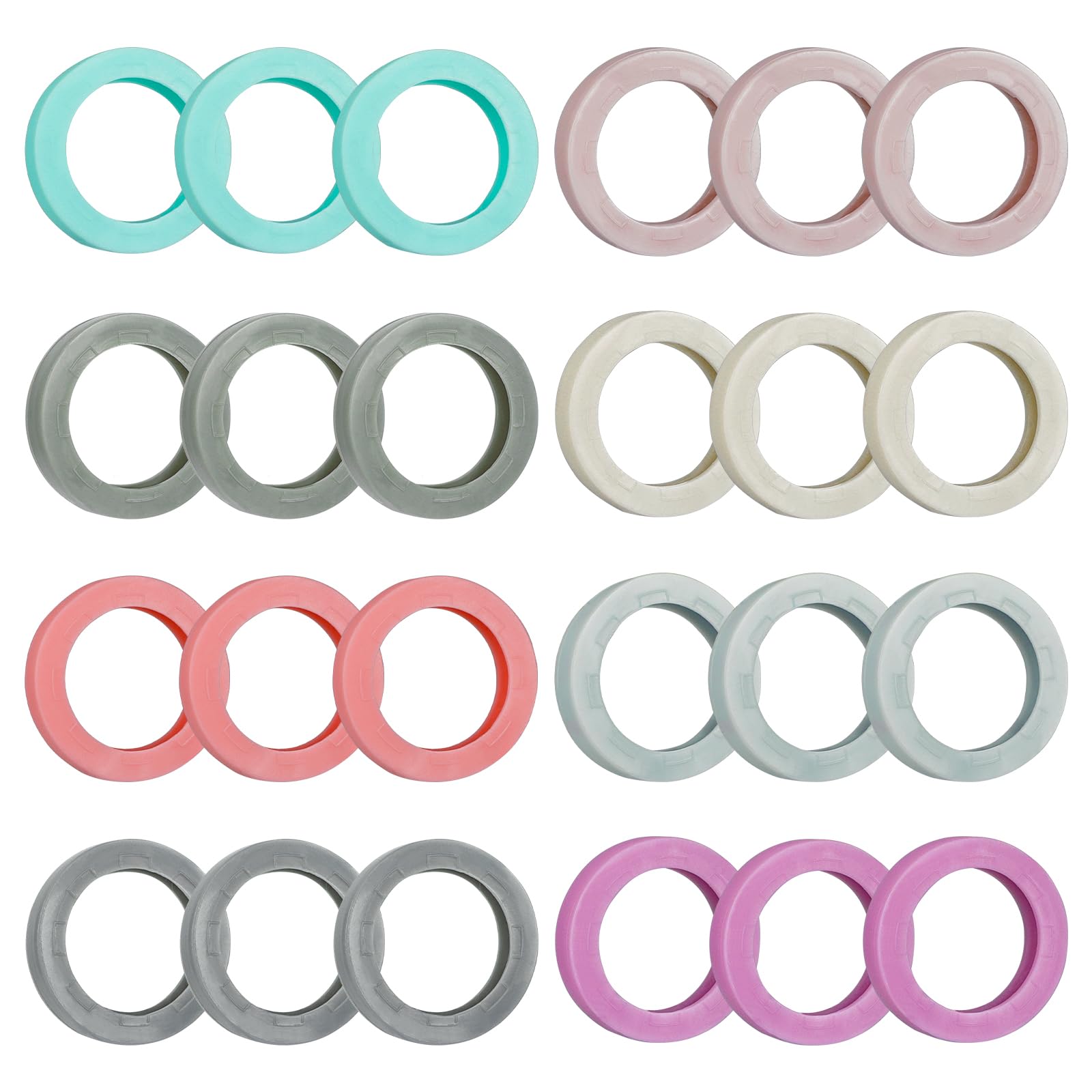 Uniclife 24 Pcs Key Caps, 2.3 cm Round Key Covers Caps