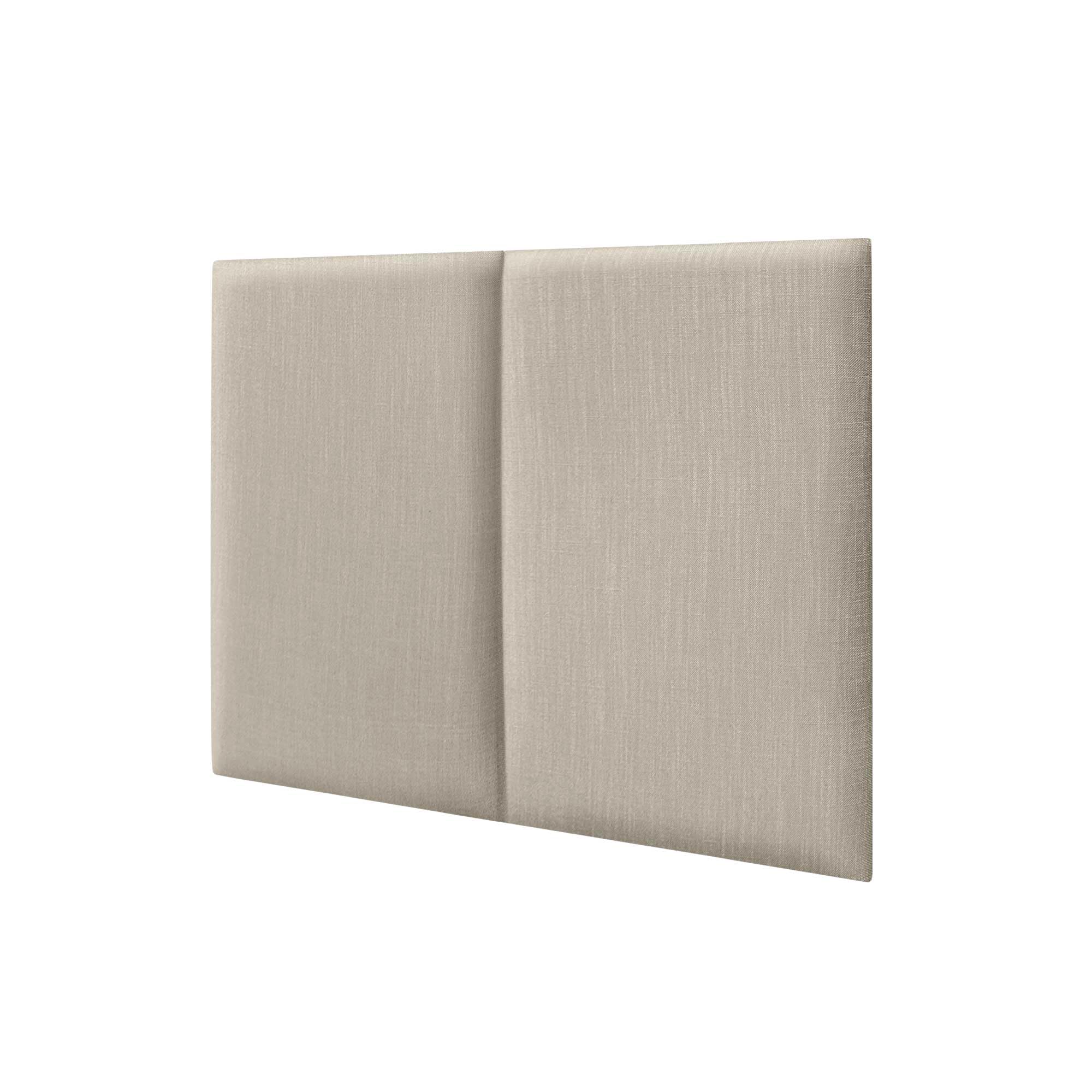 DHOME Cabecero Tapizado Lino Natural Liso Antimanchas Diseño Modular Vertical Autoadhesivo Cabezal Cama Dormitorio Acolchado (Beige, 80cm, Altura 80cm, x2)