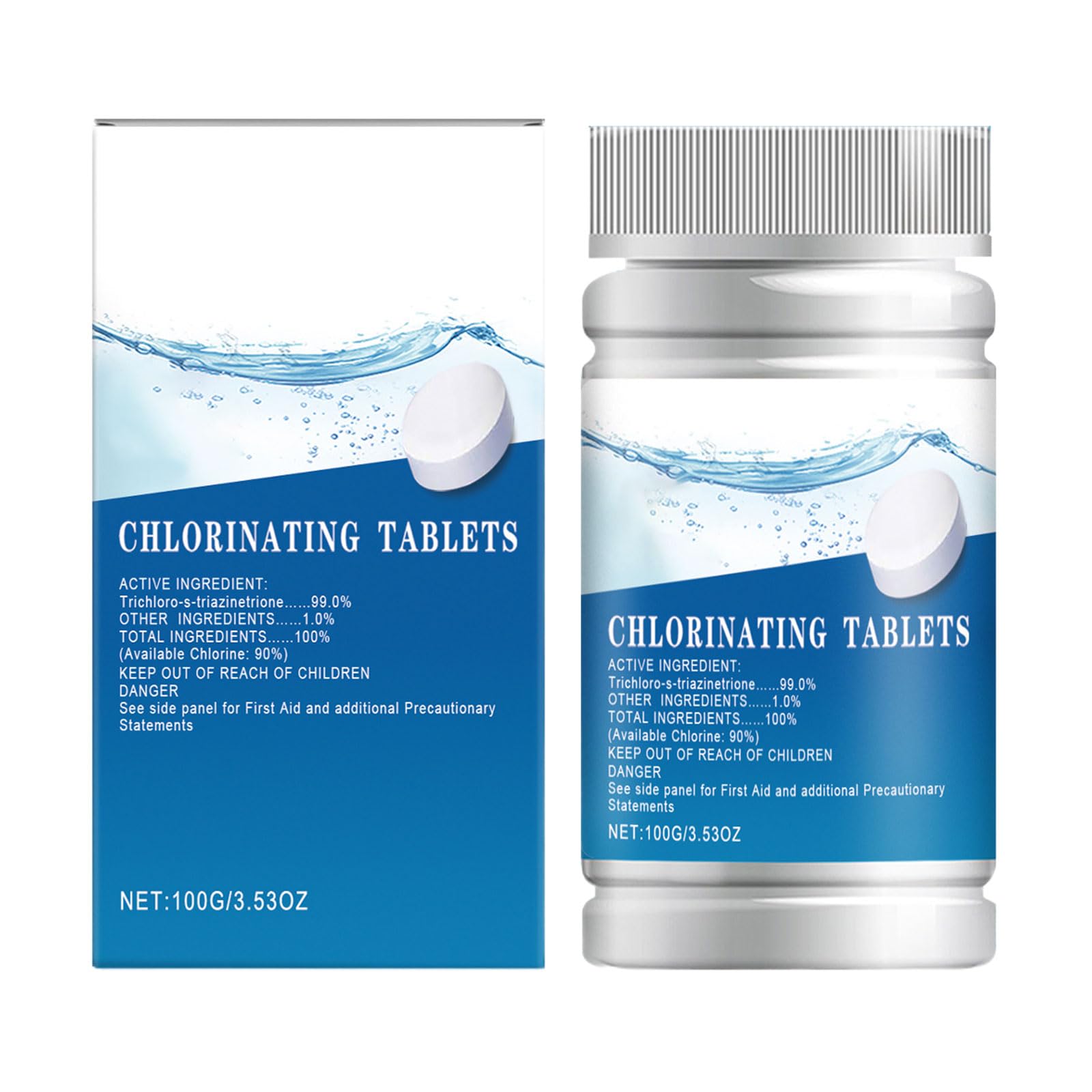 Pool Chlorine Tablets,Chlorine Tablets for Swimming Pool,Chlorine Tablets for Hot Tub,Multifunctional ChlorineTablets for Hot Tubs & Spas