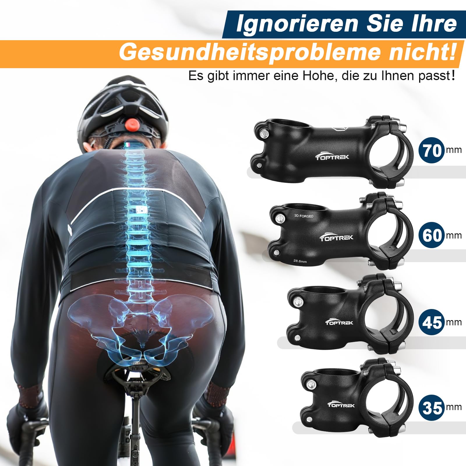 Potence Vélo Carrera 31.8 Mm X 75 Mm - Noir - Universelle (route, VTT, Gravel)