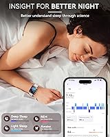 Vista 8 de aeac Paquete de 2 relojes inteligentes (negro + blanco) reloj inteligente 2024 para hombres y mujeres