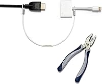 Vista 9 de Sujetacables patentados premontados, cerraduras antirrobo para herramientas, dongles, ataduras, adaptadores de computadora. Cable de acero, bloqueo