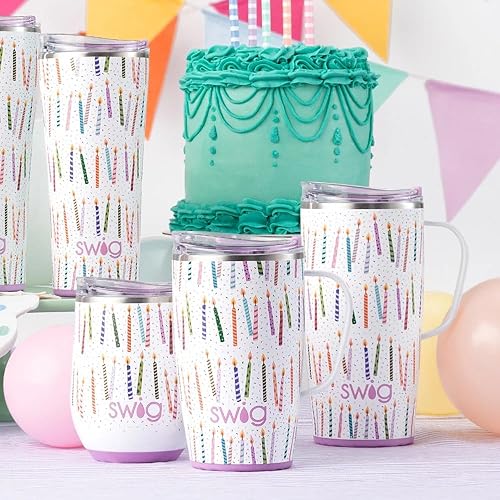 Vista 53 de Swig Life - Taza de café de viaje de 22 onzas, vaso con aislamiento térmico con asa y tapa, para portavasos y lavavajillas, de acero inoxidable